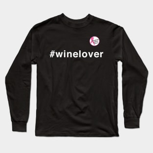 #winelover against cancer pin Long Sleeve T-Shirt